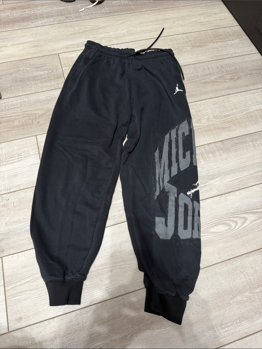 Men’s Jordan Black Logo Graphic Joggers
